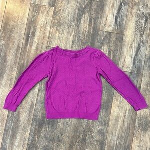 GAP Purple Knit Sweater with Long Sleeves